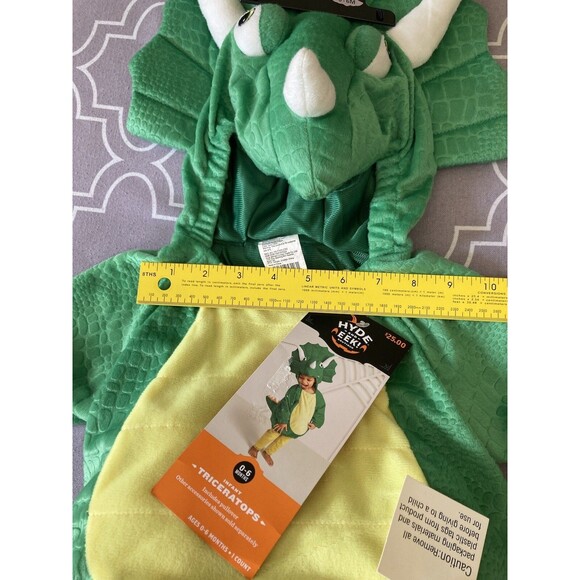 NWT Baby Triceratops Halloween Costume 0-6 Months - Picture 7 of 11